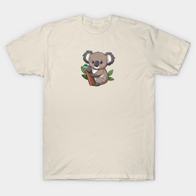 Brown Koala Bear - Cute T-Shirt by Bondoboxy